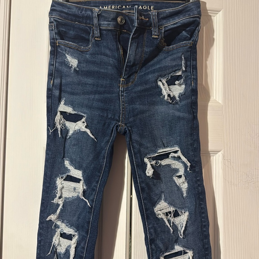 American Eagle Next Level Stretch Dark Blue Wash Jeans